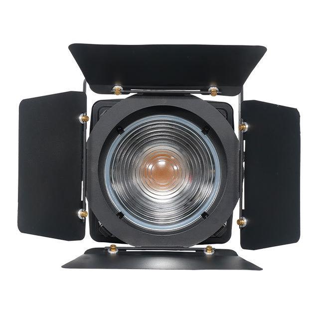 ファンレスノイズレス100W折りたたみ式LEDフレネルスポットライトFD-F74