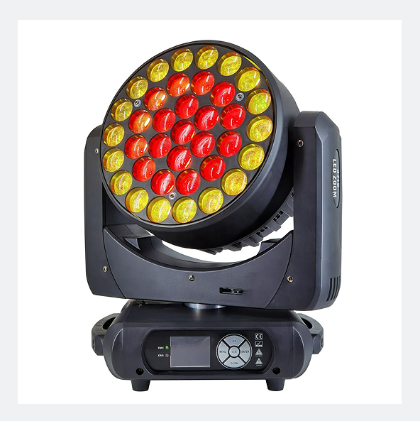 37 個 15 ワット ズーム ウォッシュ RGBW 4in1 LED ムービング ヘッド ライト FD-LM3715