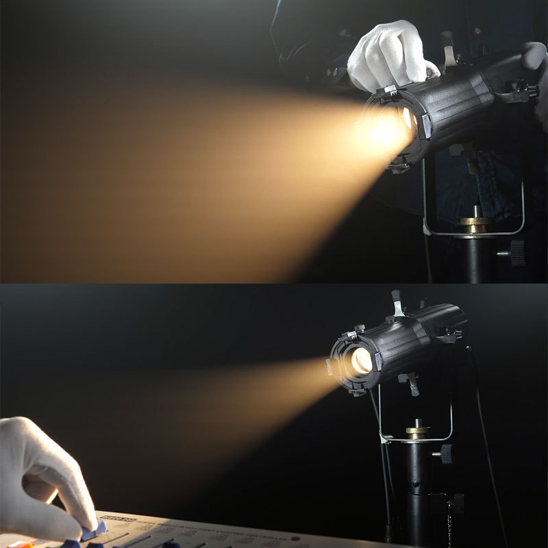 60W ズーム LED ミニ スタジオ プロファイル スポットライト 博物館用 FD-PZ113